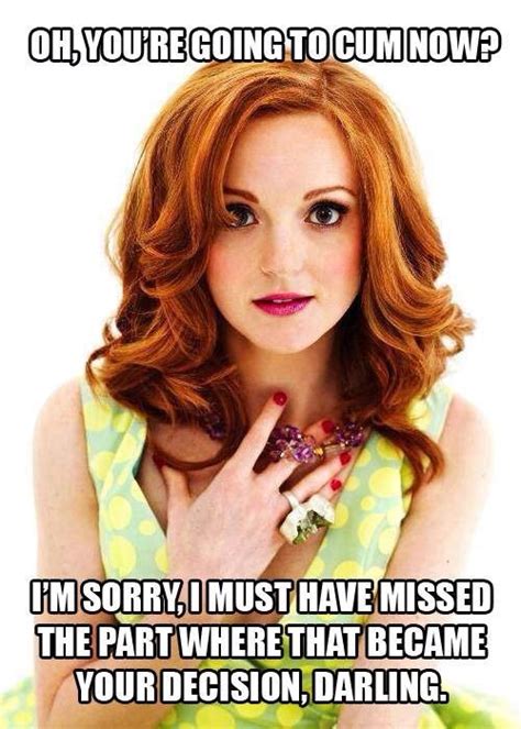 Redheads and captions always make me relapse. It brings me